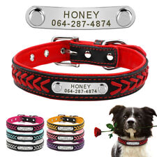Collier De Chien Personnalisé Collier Chiot Personnalisé En Cuir + Option Plomb