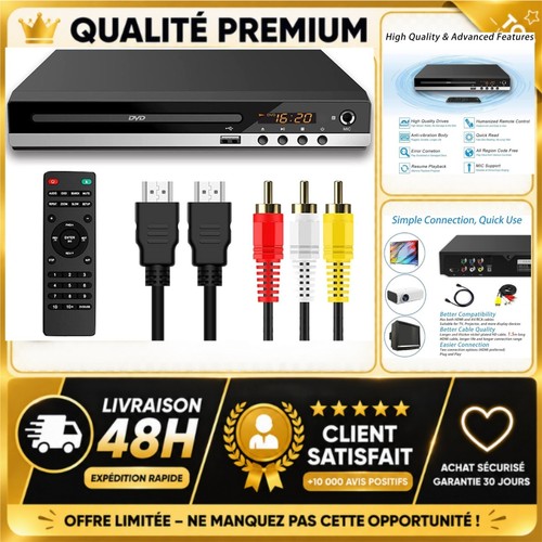 Lecteur dvd hdmi 1080p - hdmi,
