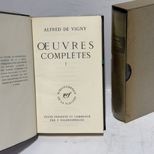 PLEIADE - Oeuvres complètes 2 VOL Alfred de VIGNY Poésie THÉÂTRE