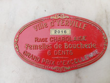 PLAQUE DE CONCOURS AGRICOLE DE