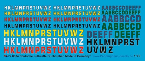 Peddinghaus 0834 lettres - 1/72,