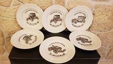Lot de 6 assiettes voitures