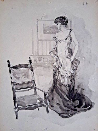 Dessin original non - , signé