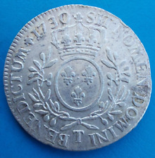 Louis XV , écu aux branches d'olivier 1730 T Nantes provenance CGB