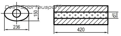 Silencieux universel inox - universel,