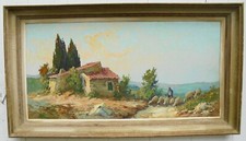 Huile sur isorel signé