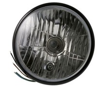 Phare moto 7 pouces RENO, noir