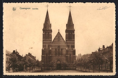 Cpa quaregnon lourdes - cpa,