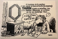 Tardi carte annonce dédicace - carte,