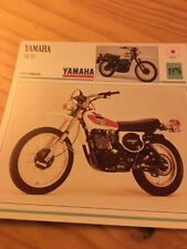Yamaha 500 XT 1976 XT500 500XT Carte moto Collection Atlas Japon