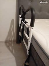 Barrière de Lit Médical pour Personnes Âgées Double Main Courante Barrière Anti