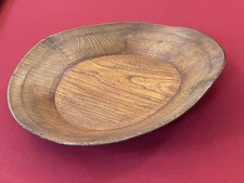 Grand Plateau Coupe À Fruits D’une Pièce De Bois Ancien Poid Lourd