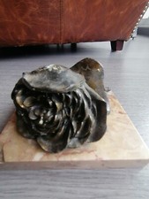 Encrier Ancien Rose Sur Socle