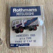 Pin's Tabac cigarettes ROTHMANS Camion PARIS DAKAR 4X4 Mitsubishi, Neuf 