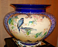 Emaux de Longwy. Cache pot