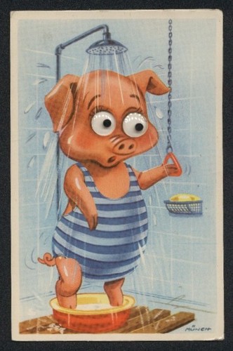 Carte postale aux - , yeux