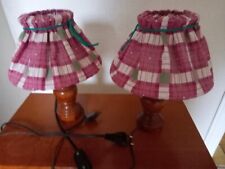 lot de 2 lampes de chevet bois