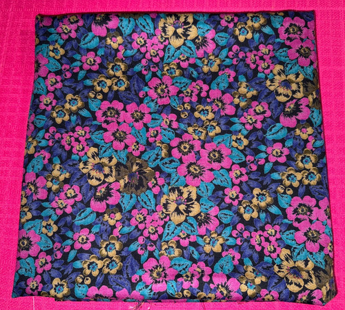 Tissu vintage coton laineux - , à