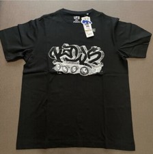 Shirt noir kaws uniqlo - t-shirt,