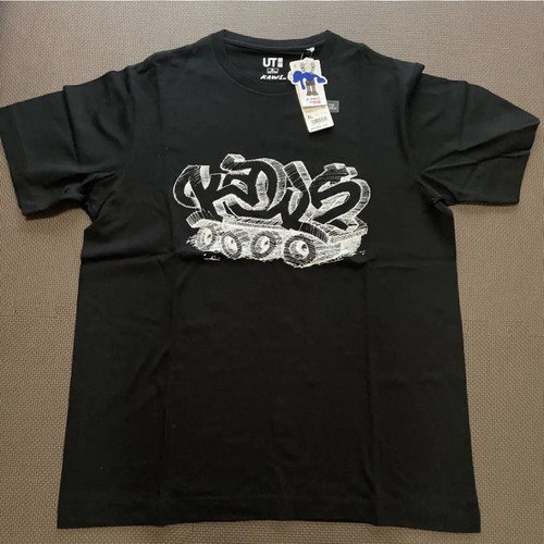 Shirt noir kaws uniqlo - noir, x