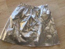 JUPE ARGENT FLASHY DÉGUISEMENT FÊTES TAILLE 8-10 ANS, NEUVE