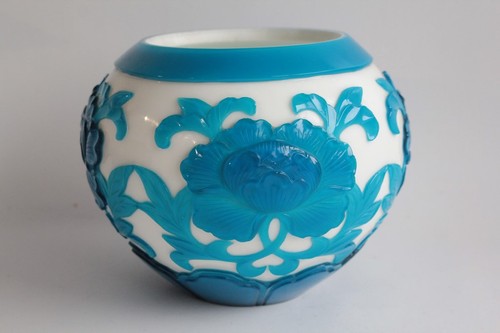 Vase verre overlay