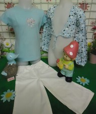 lot 12 vêtements enfant 5 ans fille,jupe,t-shirt,robe,corsaire,tunique,gilet ...