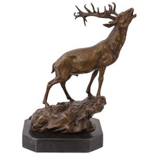 Statue cerf de bronze sculpture figurine style antique