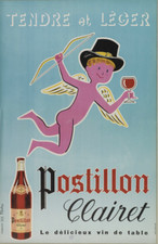 affiche poster postillon vin