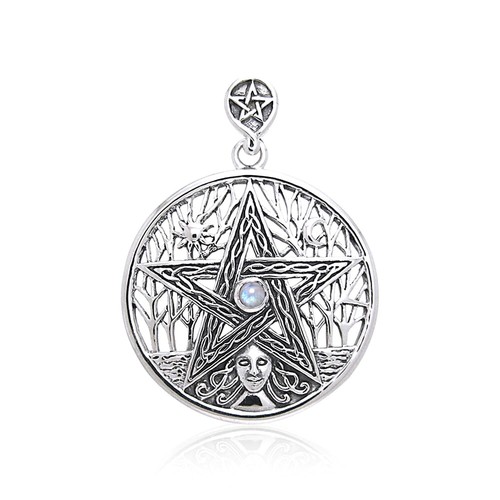 Pentacle pendentif arbre - pentacle,