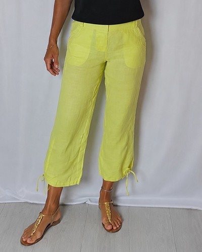 Pantacourt femme xanaka - pantacourt, jaune