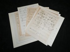 Partition Manuscrite Théodore Botrel, André CLAVEAU, Le mouchoir rouge de Cholet