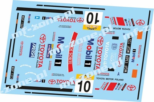 Decals toyota celica - 1/43,