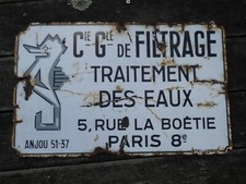 ancienne plaque émaillée