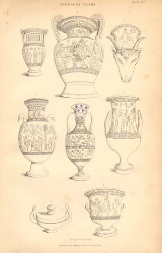 1874 imprimé étrusque - imprimé, ~
