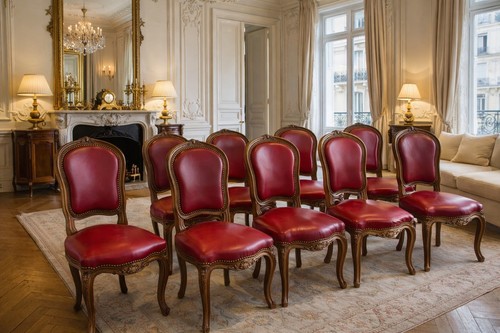 Lot chaises style louis - style,