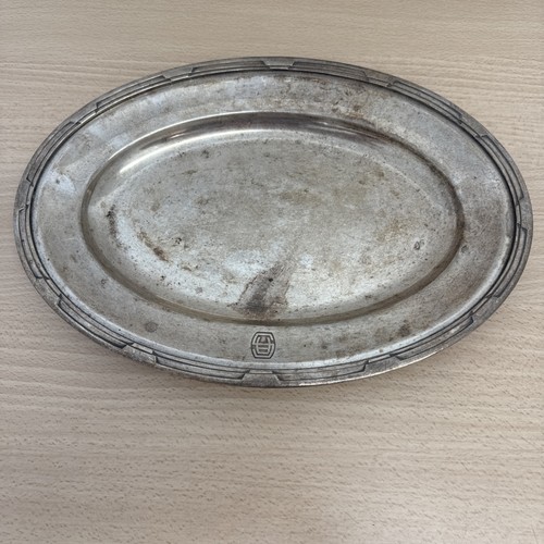 Plat plateau ovale métal - plat, en