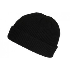 Bonnet Docker Noir en Laine