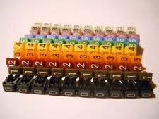 Repère Câble CAB 3,legrand,10 numéro de chaque de 0 à 9 section 1.5-2.5 mm²