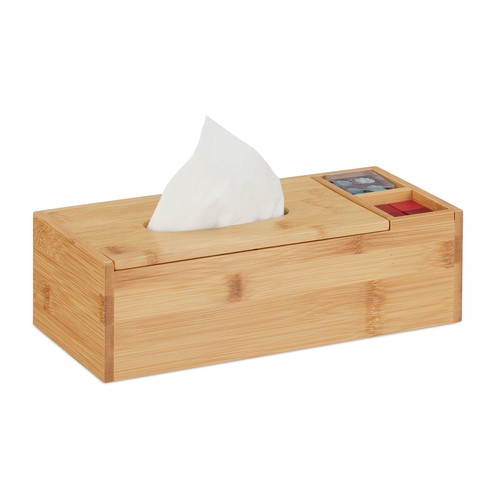 Boîte mouchoirs bambou - à, en