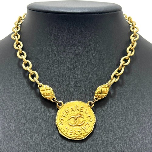 Collier chaîne dorée chanel - collier,