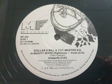 DOLLAR $ BILL & CUT MASTER KG almighty seven SINGLE ALBUM 33T LP  très bon état