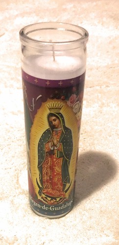 Virgen guadalupe candle - virgen,