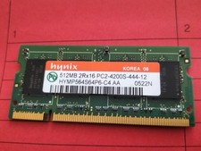1 Ram Memoire Sodimm 512mb Memory Hynix Pc4200 Laptop Pc Portable