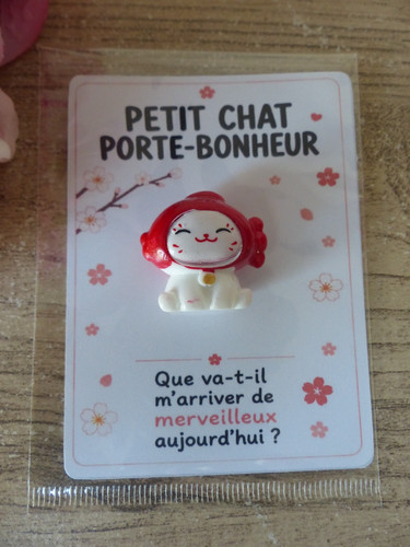 Mini chat porte bonheur - mini, porte‑bonheur