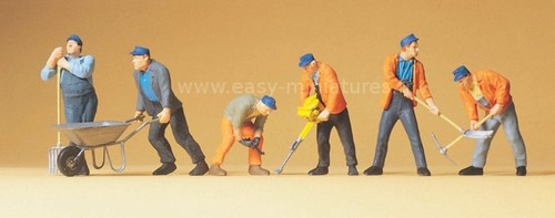 Preiser 65336 ouvriers o - ouvriers,