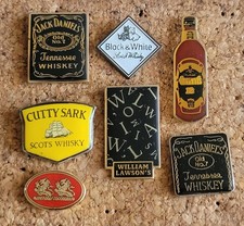 Lot 7 Pin's Whisky Alcool Boisson William Lawson's Jack Daniels Cutty Sark Autre