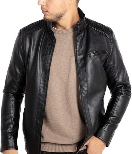 Blouson cuir motard homme moto