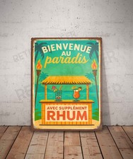 Plaque métal vintage citation