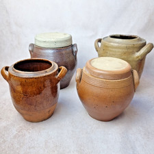 Ancien Pot à Confit ou de Conservation – Grès Vernissé – Déco Rustique